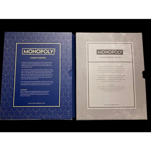 WS Game Company Monopoly Bookshelf Edition X 2 Lot - Brand New - Picture 4 of 4
